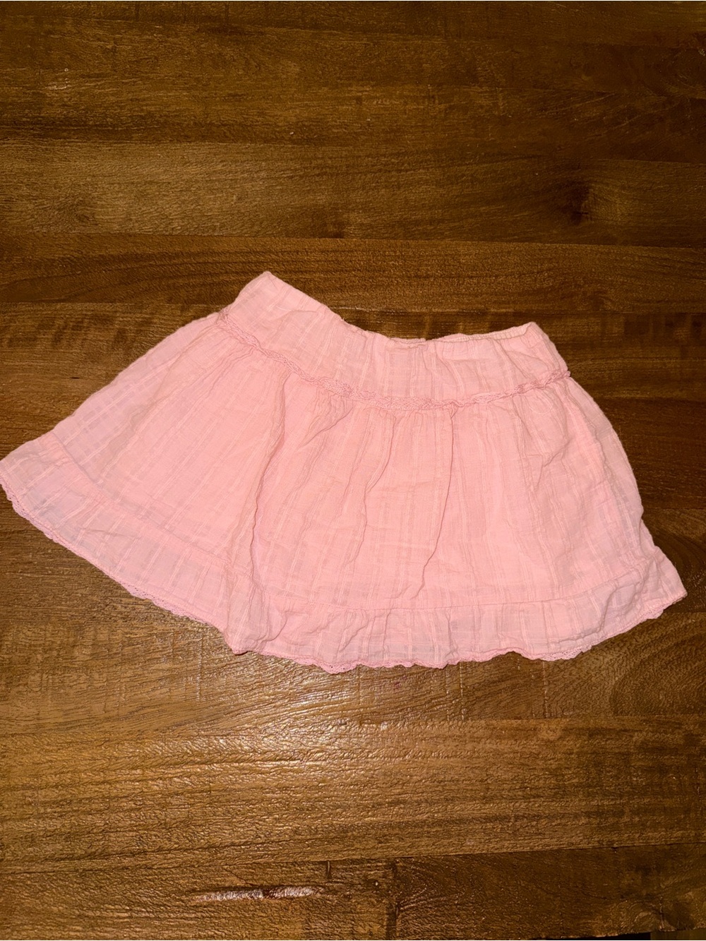 Girls' Soft Pink Tiered Skort from Zara
